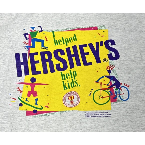 Vintage 90's Hershey's Children's Miracle Network Single Stitch T-Shirt Size XL - Picture 5 of 12